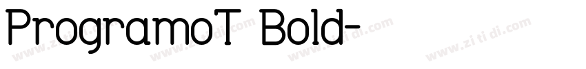 ProgramoT Bold字体转换